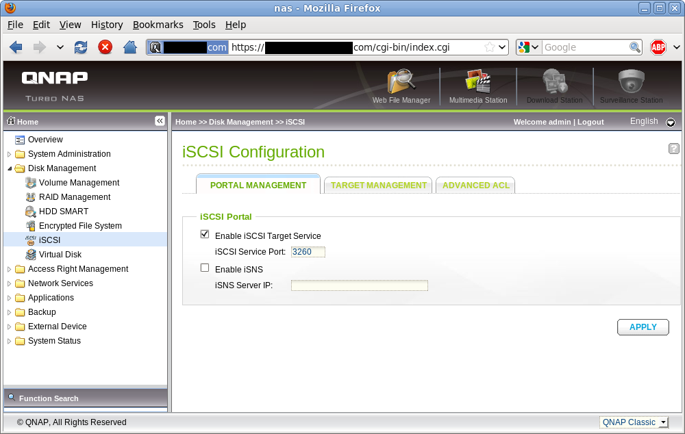 iSCSI Service Enablement
