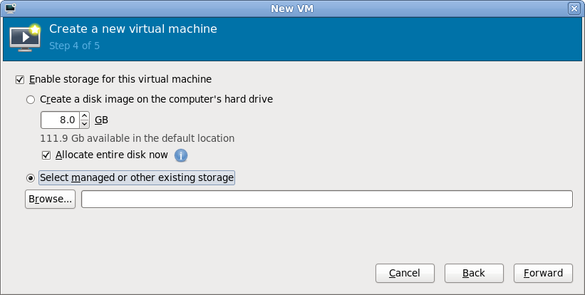 Select storage